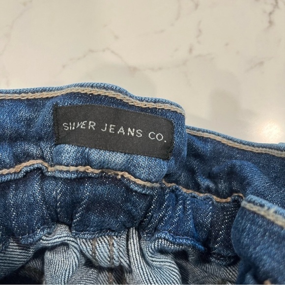 Silver Brand Jeans Co. Paper Bag Straight Cropped Jeans 27 - Picture 9 of 13